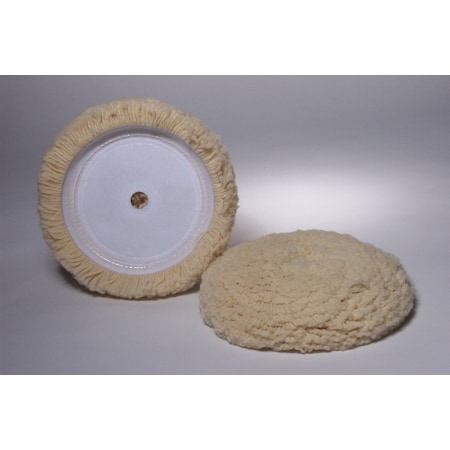 Car Dealer Depot Hi-Buff HOOK AND LOOP Wool Buffing Pad - 7.5" X 1.5" HB 175